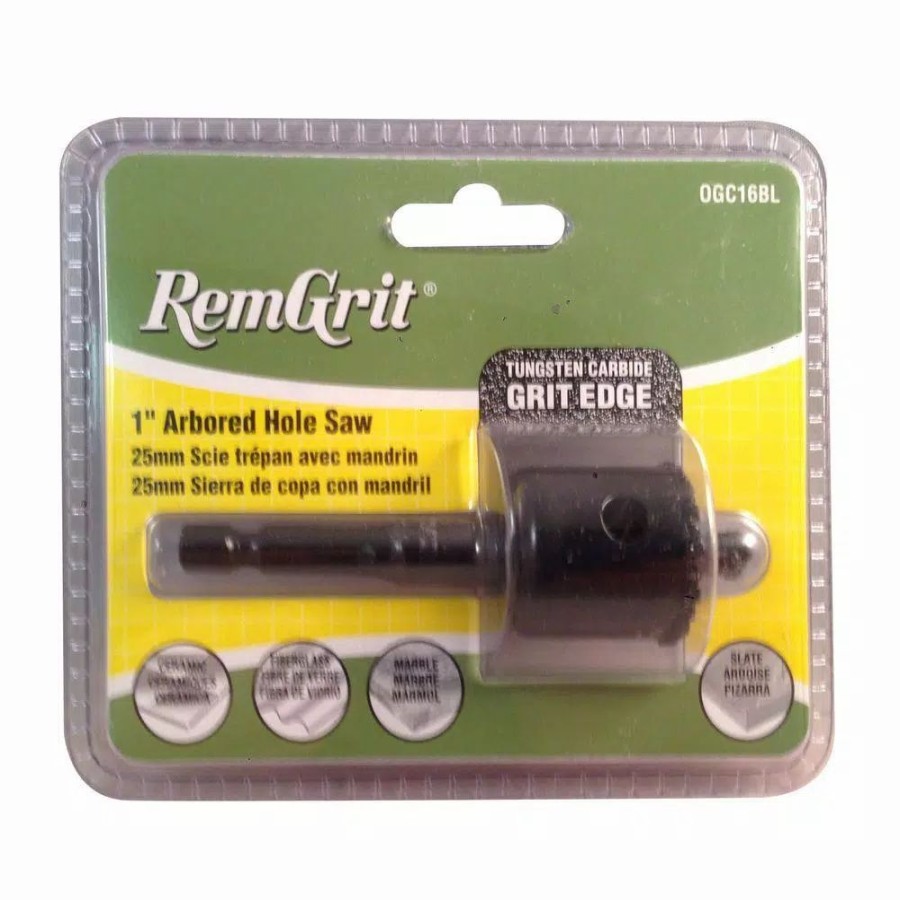 Drill Bits * | Remgrit 1 In. Diameter Carbide Grit Arbored Hole Saw