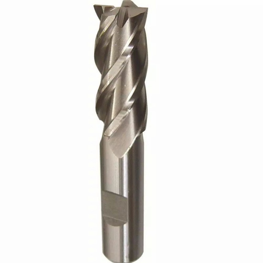 Drill Bits * | Drill America 3/4 In. X 1/2 In. Shank High Speed Steel End Mill Specialty Bit With 4-Flute