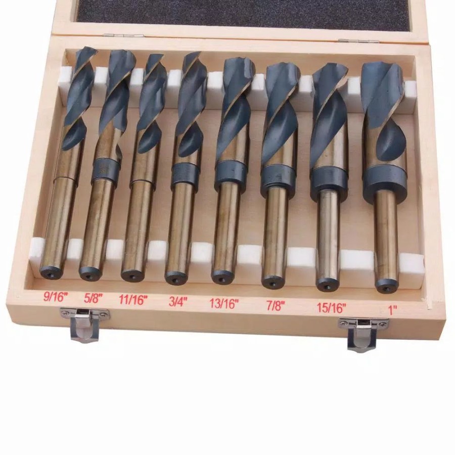 Drill Bits * | Speedway Jumbo Silver And Deming Steel Drill Bit Set With 1/2 In. Industrial Shank (8-Piece)