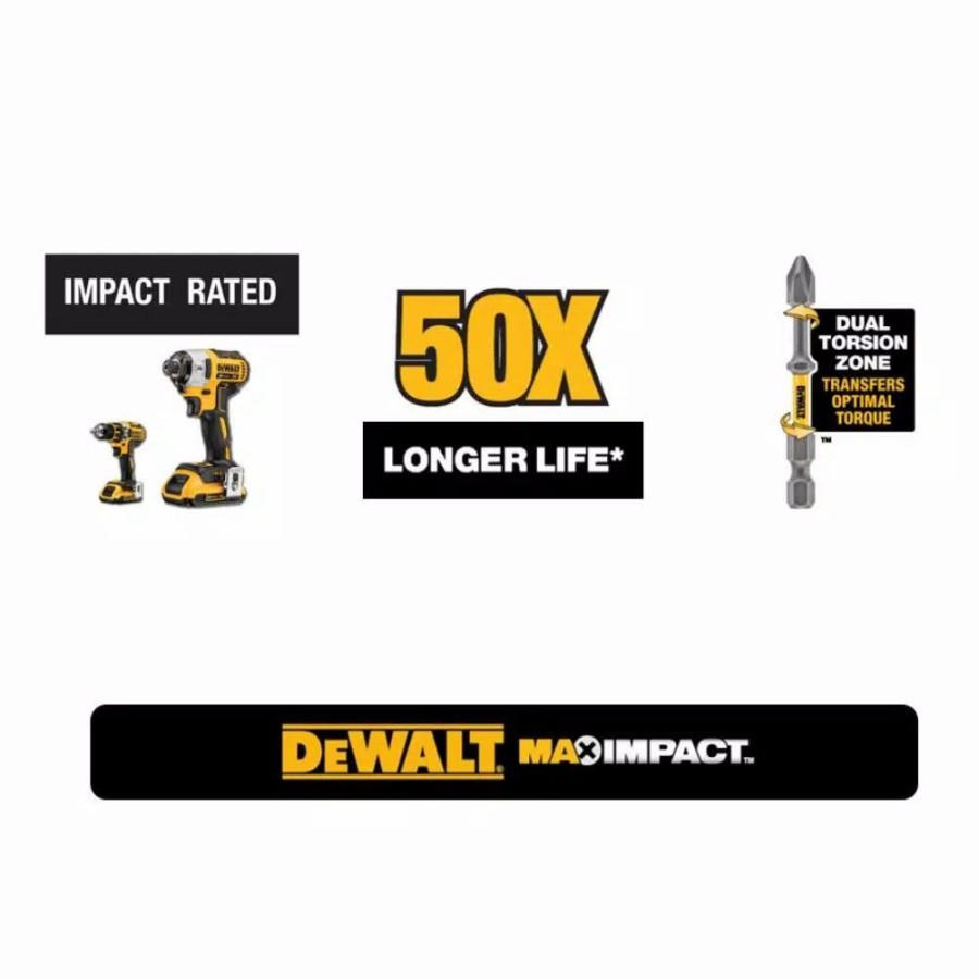 Drill Bits * | Dewalt Maxfit 1/4 In. Magnetic Bit Holder Set (3-Piece)