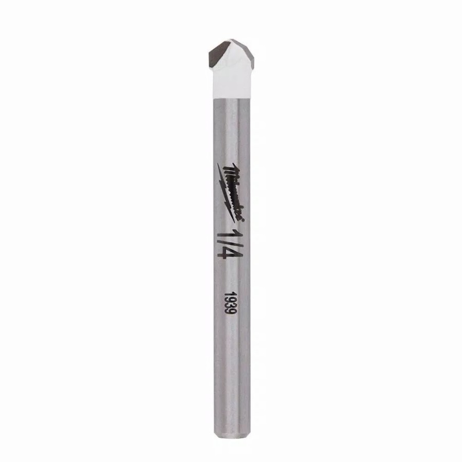 Drill Bits * | Milwaukee 1/4 In. Carbide Tipped Drill Bit For Drilling Natural Stone, Granite, Slate, Ceramic And Glass Tiles