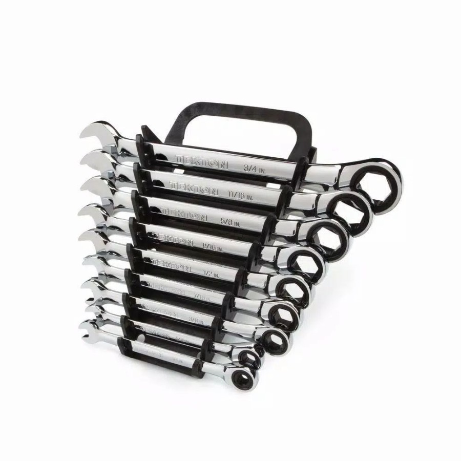 Hand Tool Sets * | Tekton 1/4-3/4 In. Ratcheting Combination Wrench Set (9-Piece)