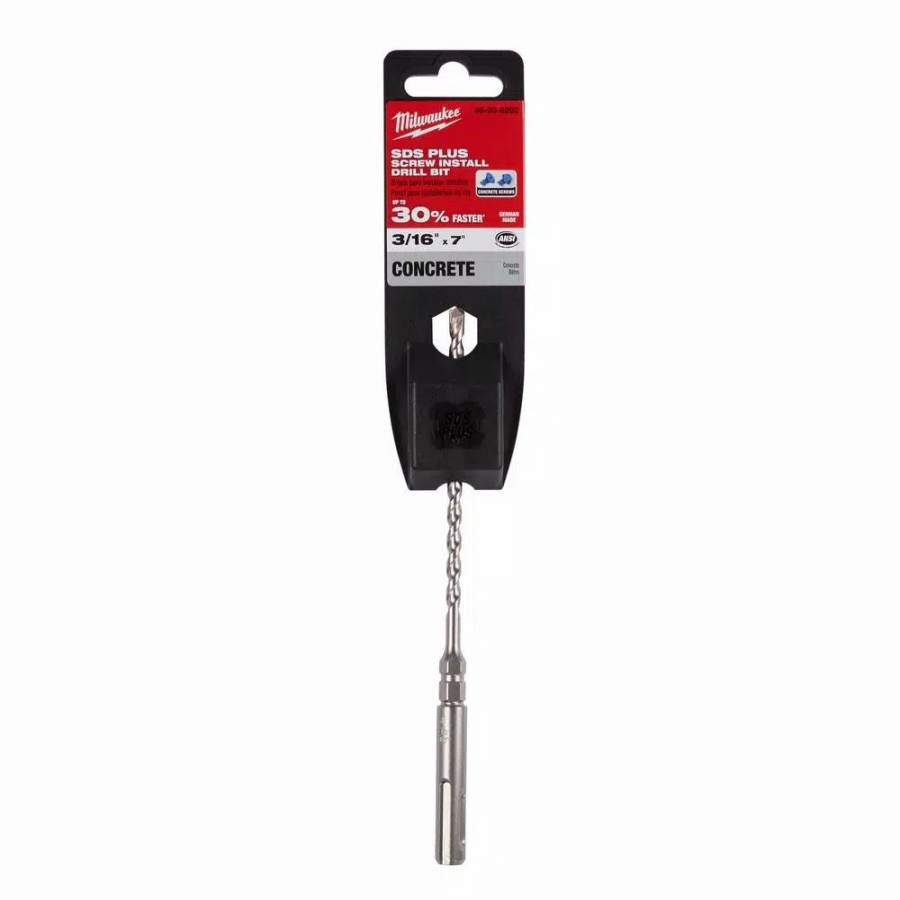 Drill Bits * | Milwaukee 3/16 In. X 7 In. 2-Cutter Sds Carbide Bit With 1/4 In. Hex Shoulder