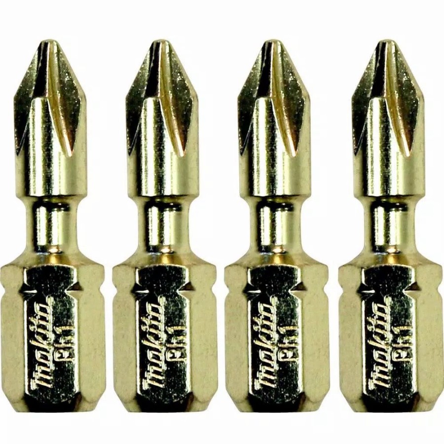 Drill Bits * | Makita Impact Gold #1 Philips Steel Insert Bit (4-Piece)