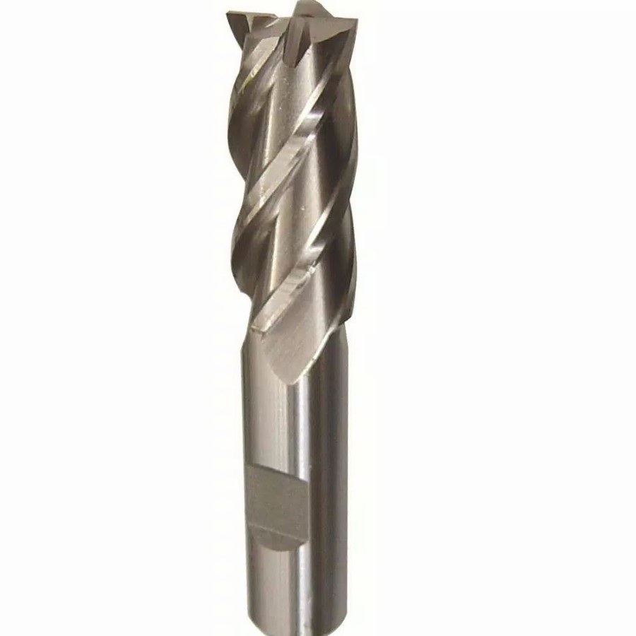 Drill Bits * | Drill America 1 In. X 1/2 In. Shank High Speed Steel End Mill Specialty Bit With 4-Flute