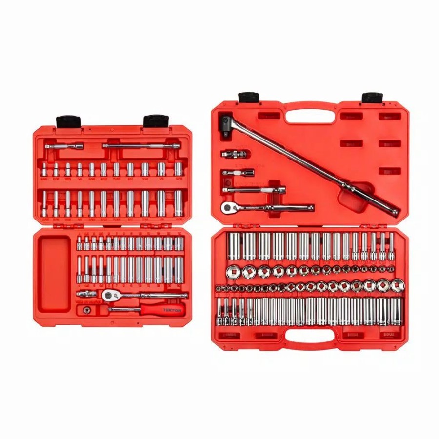 Hand Tool Sets * | Tekton 3/8 In. And 1/4 In. Drive, Mechanics Socket Set (129-Piece)