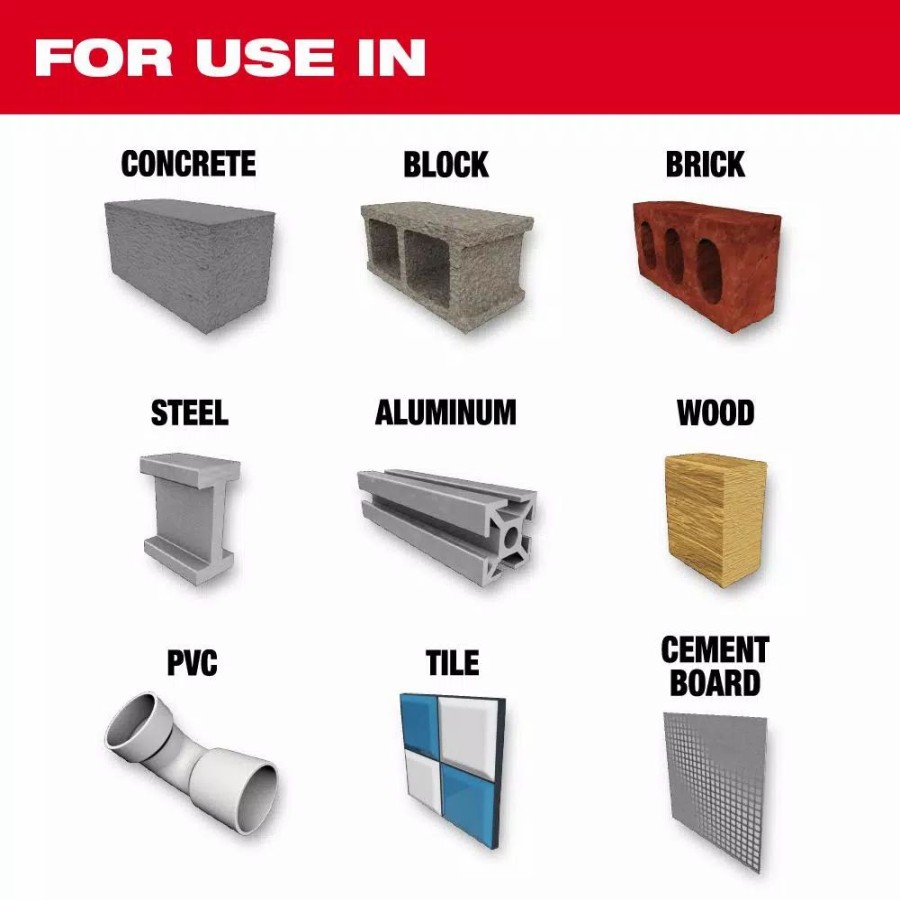 Drill Bits * | Milwaukee 1/8 In. X 4 In. X 6 In. Shockwave Carbide Multi-Material Drill Bit