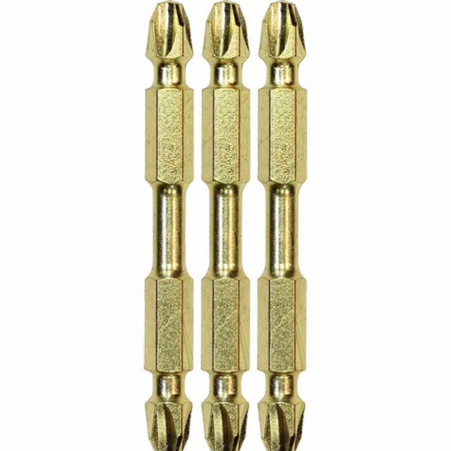 Drill Bits * | Makita Impact Gold #3 (2-1/2 In.) Philips Double-Ended Power Bit (3-Piece)