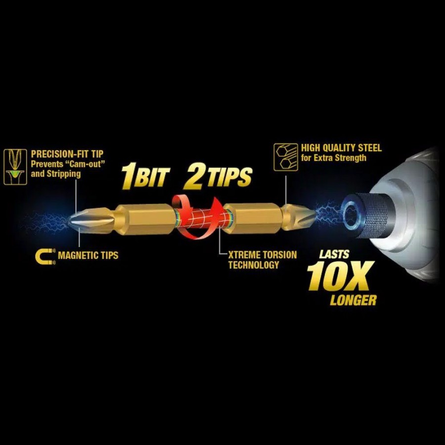 Drill Bits * | Makita Impact Gold #3 (2-1/2 In.) Philips Double-Ended Power Bit (3-Piece)