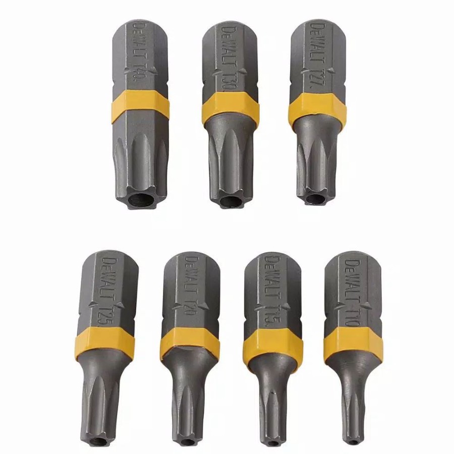 Drill Bits * | Dewalt 1 In. Torx Security Drill Bit Tip Set (7-Piece)