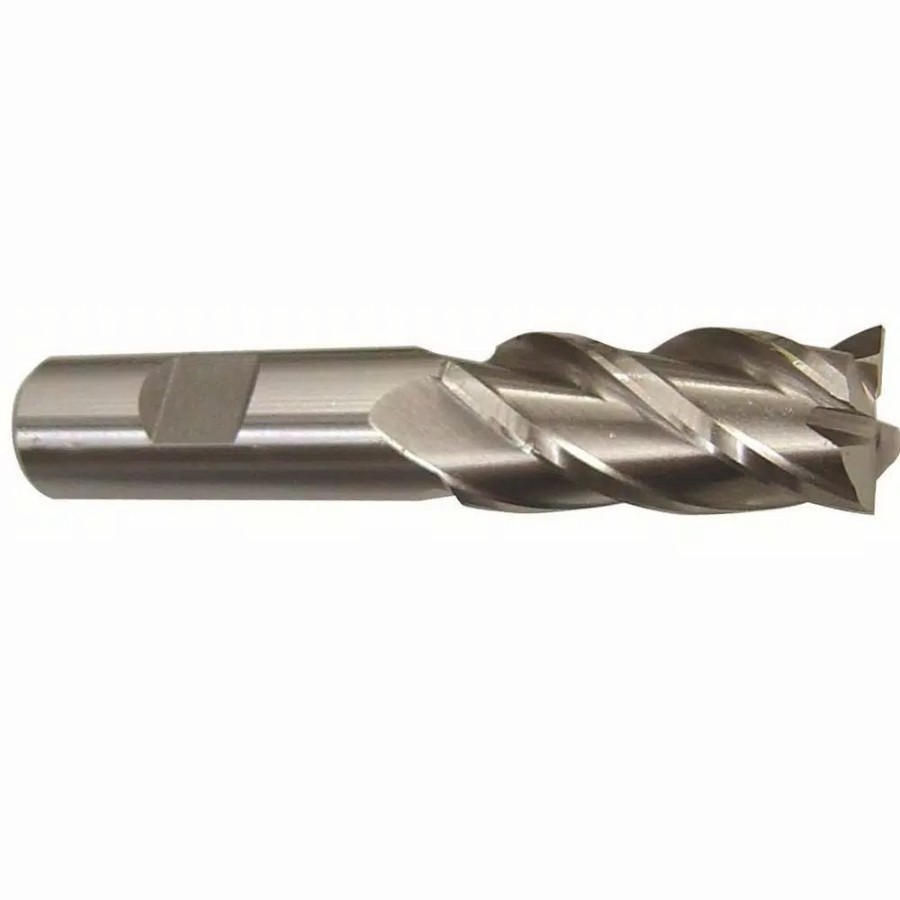 Drill Bits * | Drill America 1-1/2 In. X 3/4 In. Shank High Speed Steel End Mill Specialty Bit With 4-Flute