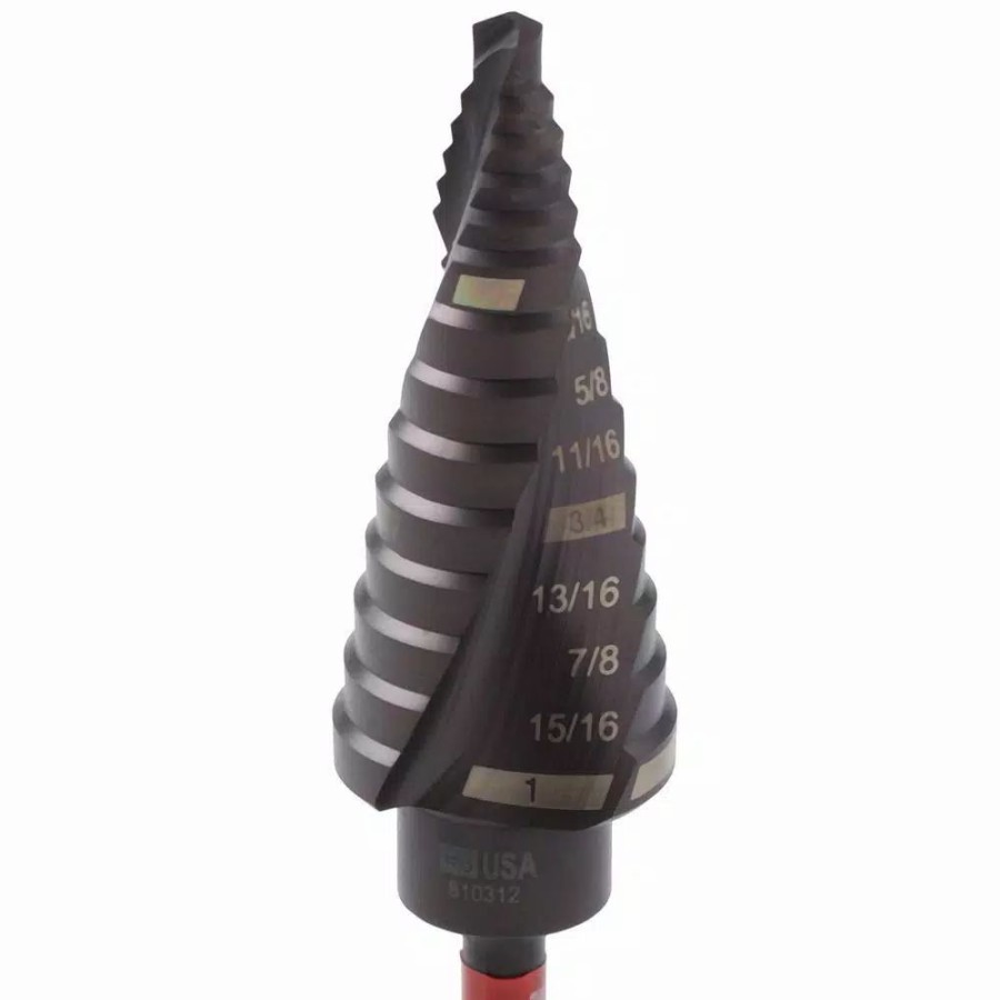 Drill Bits * | Milwaukee 1/8 In. 1 In. #8 Shockwave Impact Duty Titanium Step Bit