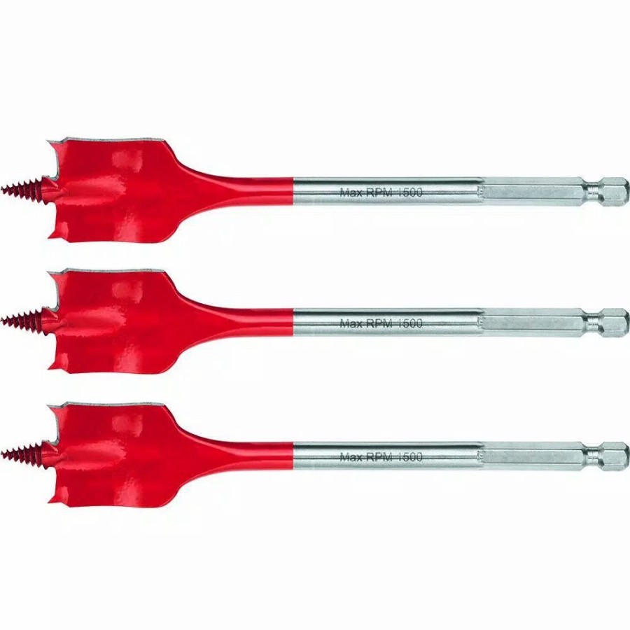 Drill Bits * | Hilti 1-1/4 In. X 6 In. High Speed Wood Spade Bits (3-Piece)