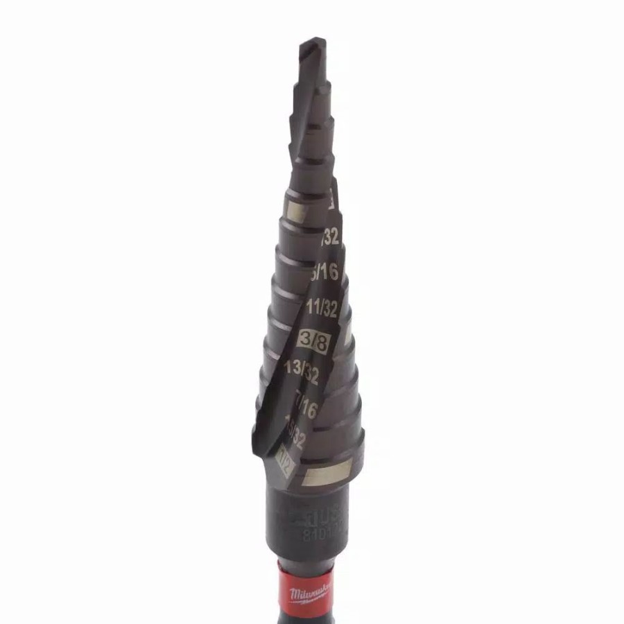 Drill Bits * | Milwaukee Shockwave 1/8 In. X 1/2 In. X 1/16 In. #1 Impact-Duty Titanium Step Bit