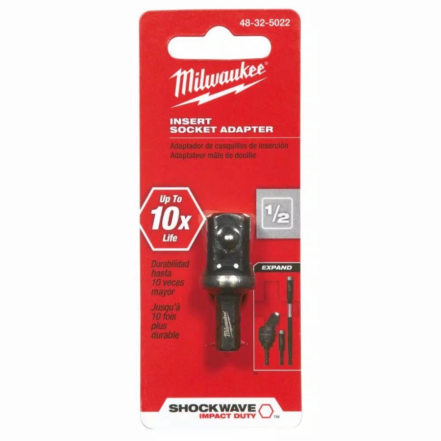 Drill Bits * | Milwaukee Shockwave 1/2 In. Insert Socket Adapter