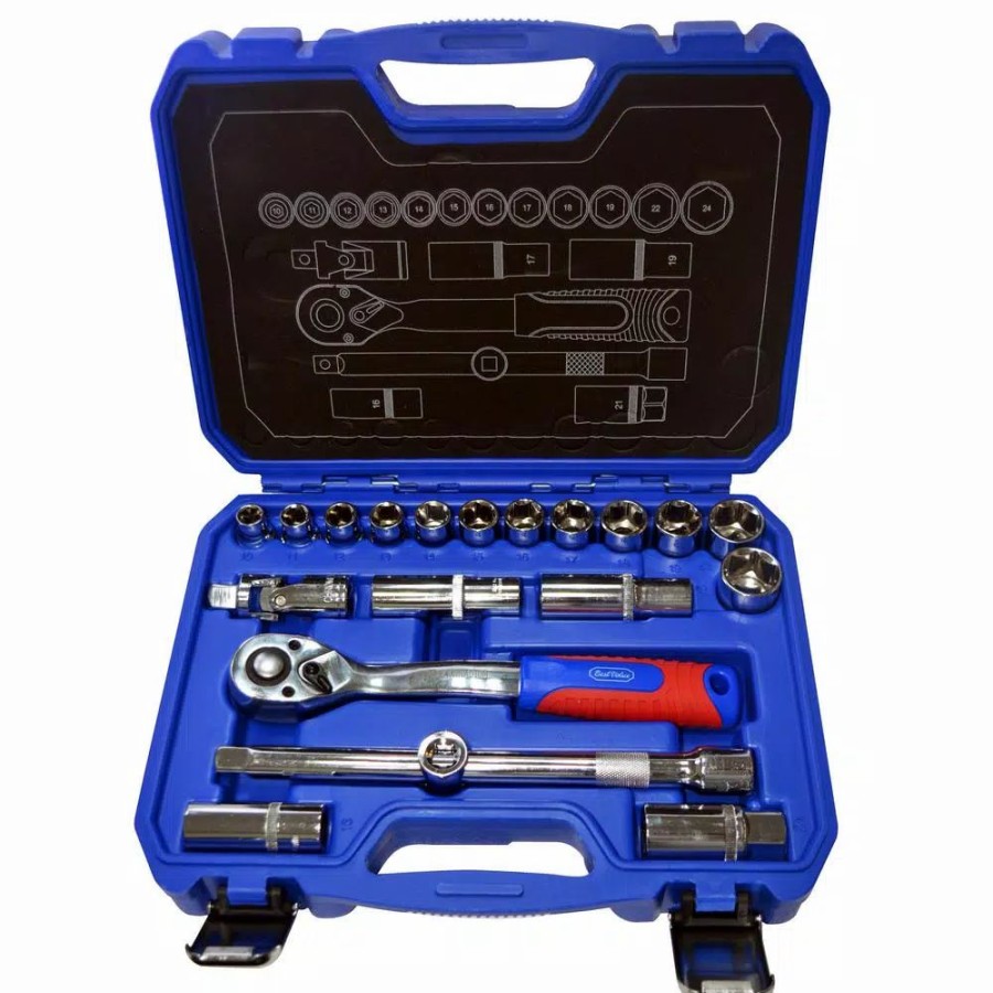 Hand Tool Sets * | Best Value 1/2 In. Socket Set (21-Piece)