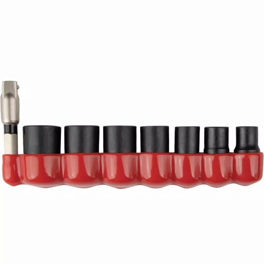 Hand Tool Sets * | Makita Impactxps 1/4 In. Drive 6-Point Metric Impact Socket Set With Standard Socket Adapter (8-Piece)